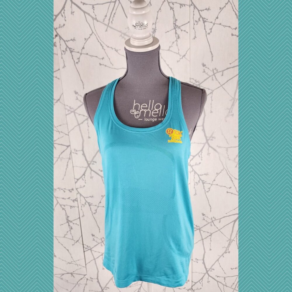 Lululemon 10k Tour Los Angeles Blue Swiftly Tank